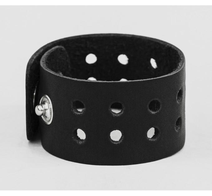 Leather cuff bracelet for men or women, code 4020