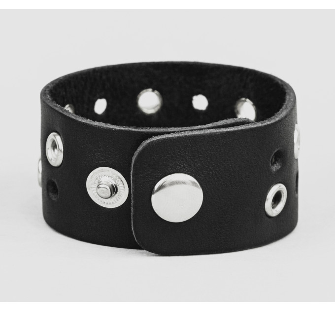 Leather cuff bracelet for men or women, code 4025