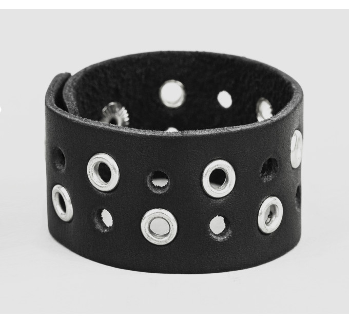 Leather cuff bracelet for men or women, code 4025