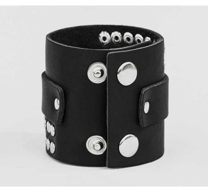 Leather cuff bracelet for men or women, code 4070