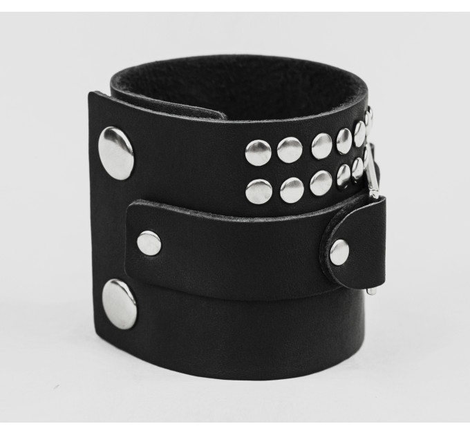 Leather cuff bracelet for men or women, code 4070