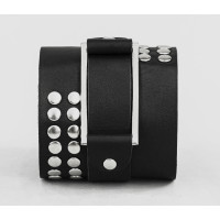 Leather cuff bracelet for men or women, code 4070
