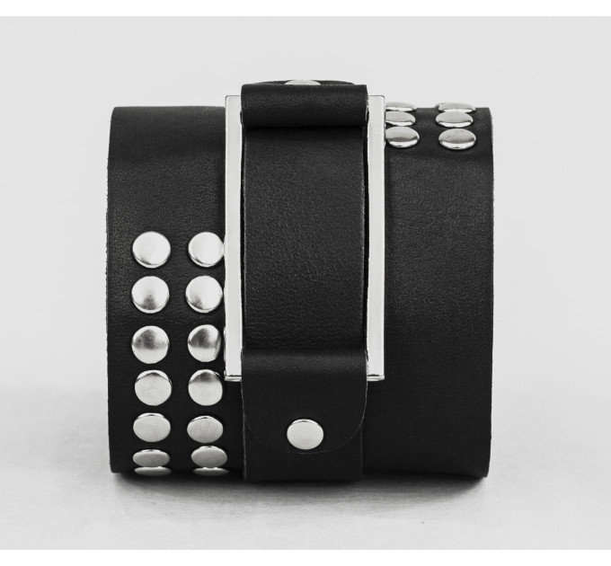 Leather cuff bracelet for men or women, code 4070