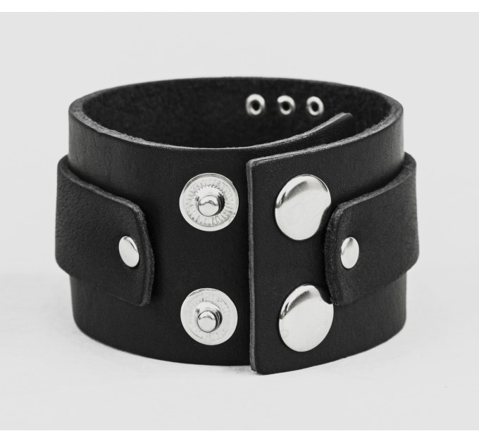 Leather cuff bracelet for men or women, code 4071