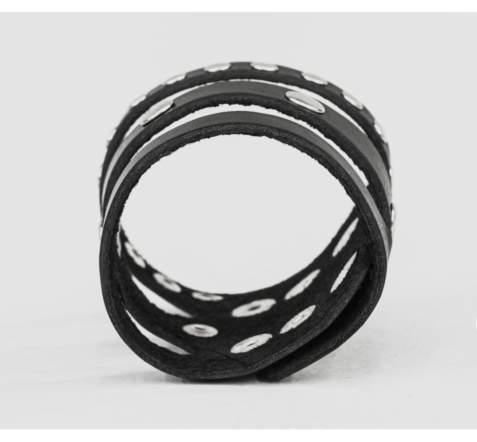 Leather cuff bracelet for men or women, code 4080