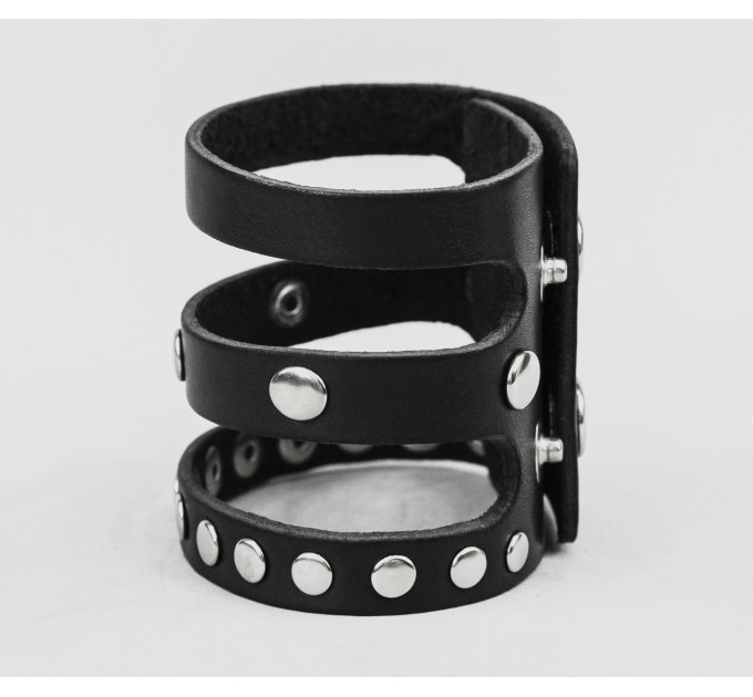 Leather cuff bracelet for men or women, code 4080