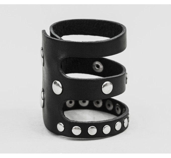 Leather cuff bracelet for men or women, code 4080