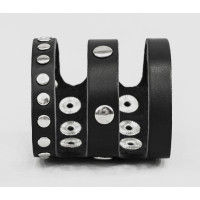 Leather cuff bracelet for men or women, code 4080