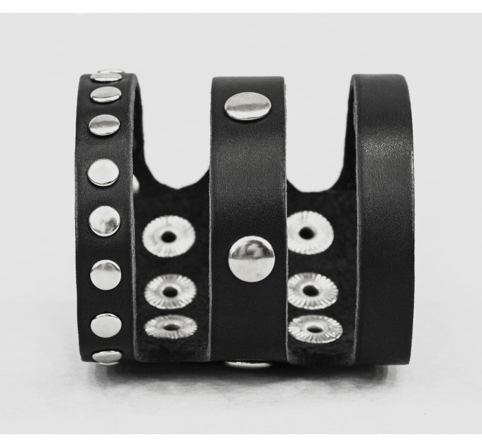 Leather cuff bracelet for men or women, code 4080