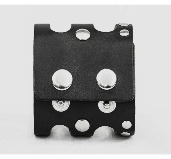 Leather cuff bracelet for men or women, code 4080