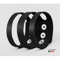 Leather cuff bracelet for men or women, code 4081