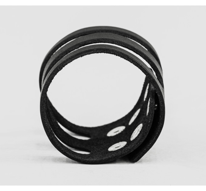 Leather cuff bracelet for men or women, code 4081