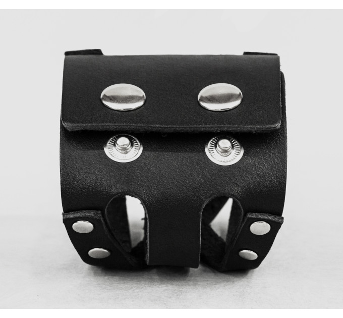 Leather cuff bracelet for men or women, code 4082