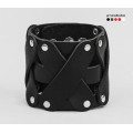 Leather cuff bracelet for men or women, code 4085