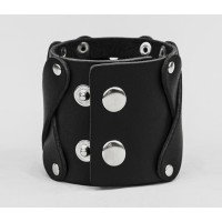 Leather cuff bracelet for men or women, code 4085