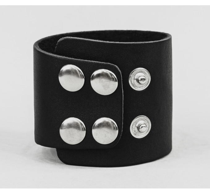 Leather cuff bracelet for men or women, code 4105