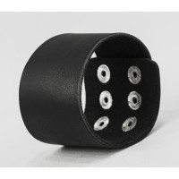 Leather cuff bracelet for men or women, code 4105