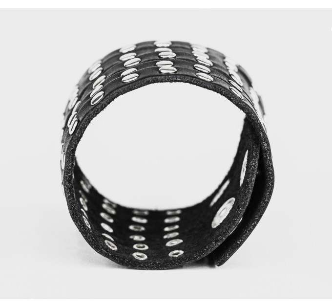 Leather cuff bracelet for men or women, code 4600