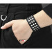 Leather cuff bracelet for men or women, code 4603
