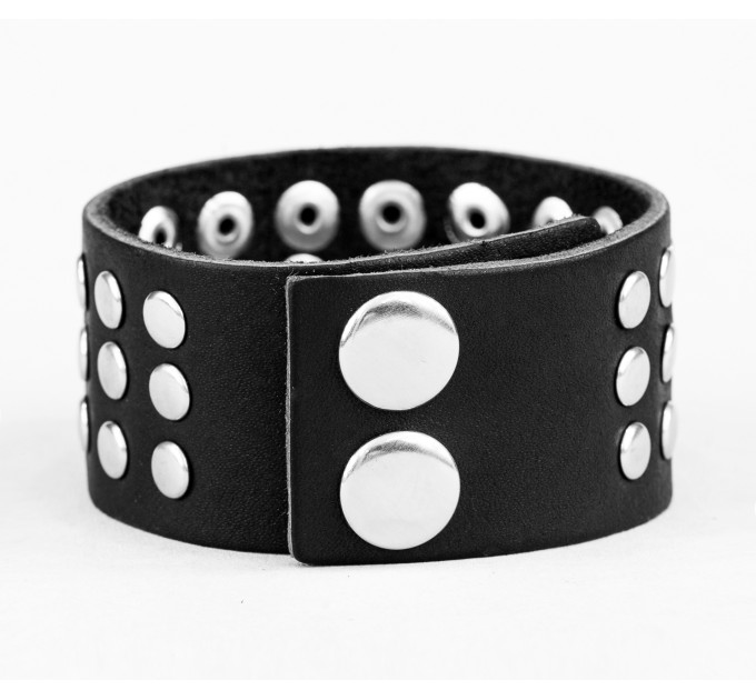 Leather cuff bracelet for men or women, code 4603