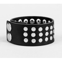 Leather cuff bracelet for men or women, code 4603
