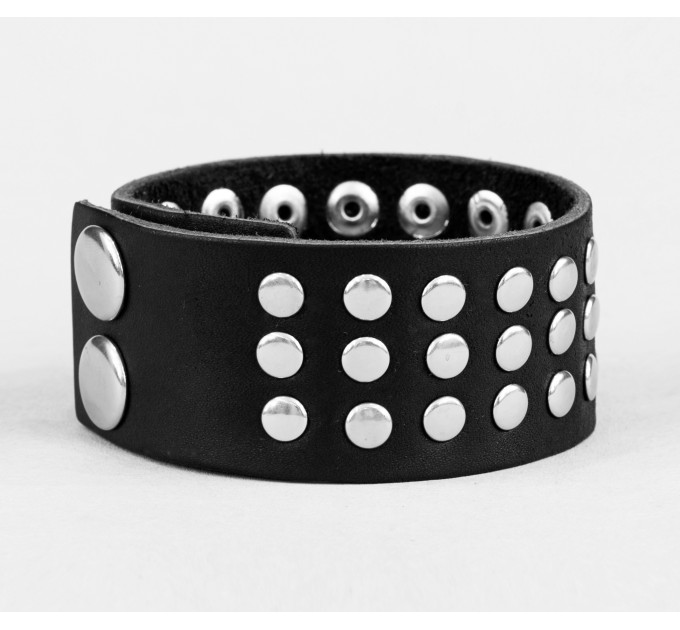 Leather cuff bracelet for men or women, code 4603