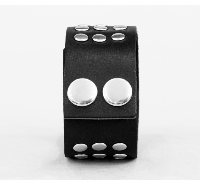 Leather cuff bracelet for men or women, code 4603