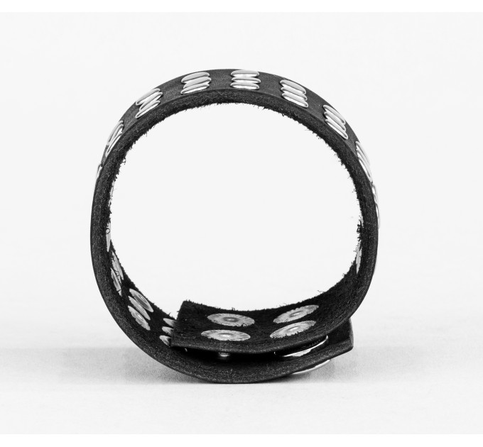 Leather cuff bracelet for men or women, code 4603