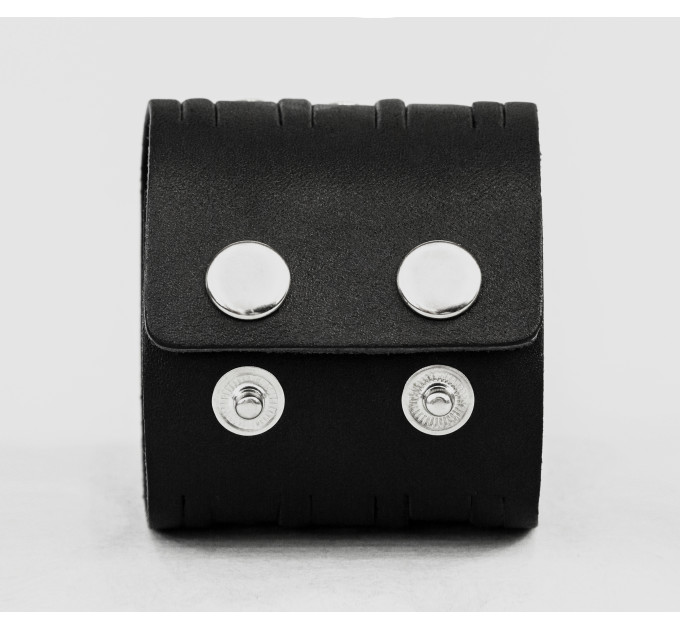 Leather cuff bracelet for men or women, code 4604