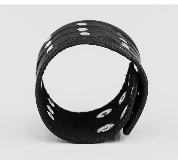 Leather cuff bracelet for men or women, code 4604