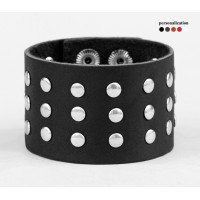 Leather cuff bracelet for men or women, code 4605
