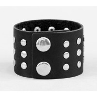 Leather cuff bracelet for men or women, code 4605