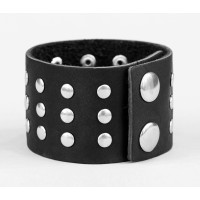 Leather cuff bracelet for men or women, code 4605