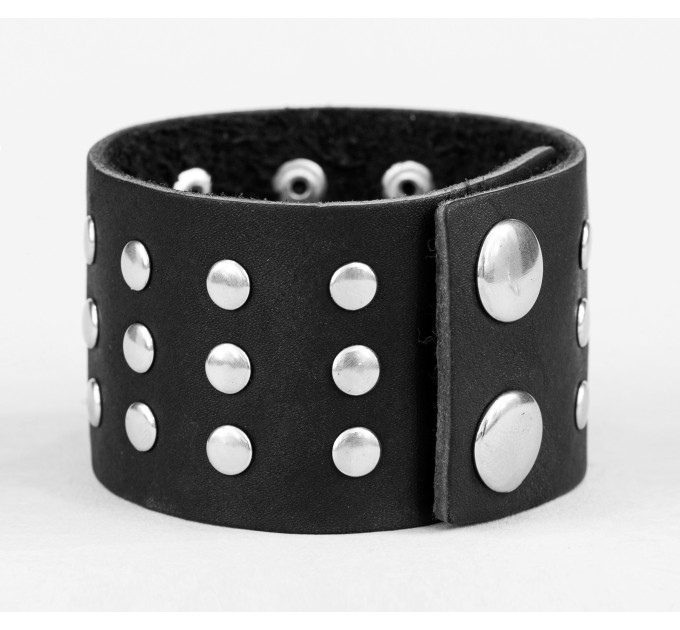 Leather cuff bracelet for men or women, code 4605