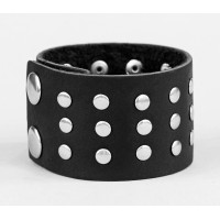 Leather cuff bracelet for men or women, code 4605