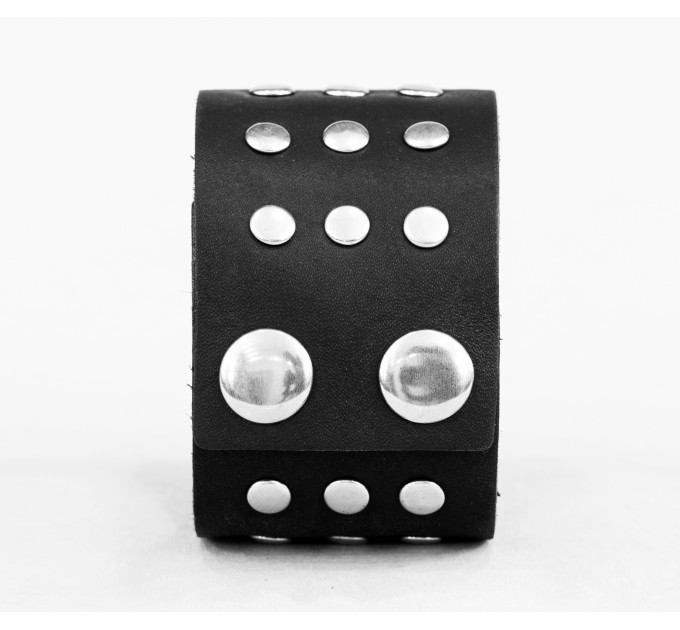 Leather cuff bracelet for men or women, code 4605