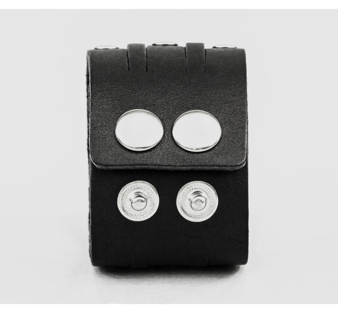 Leather cuff bracelet for men or women, code 4606