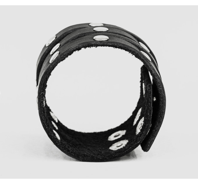 Leather cuff bracelet for men or women, code 4606