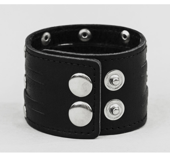 Leather cuff bracelet for men or women, code 4606st