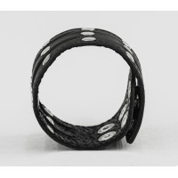 Leather cuff bracelet for men or women, code 4606st