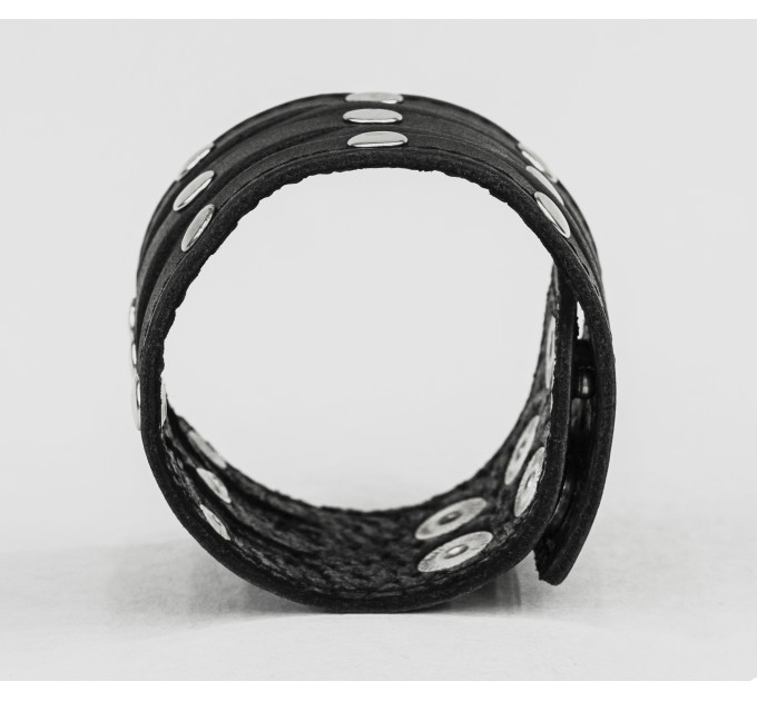 Leather cuff bracelet for men or women, code 4606st