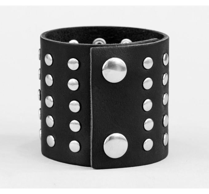 Leather cuff bracelet for men or women, code 4607