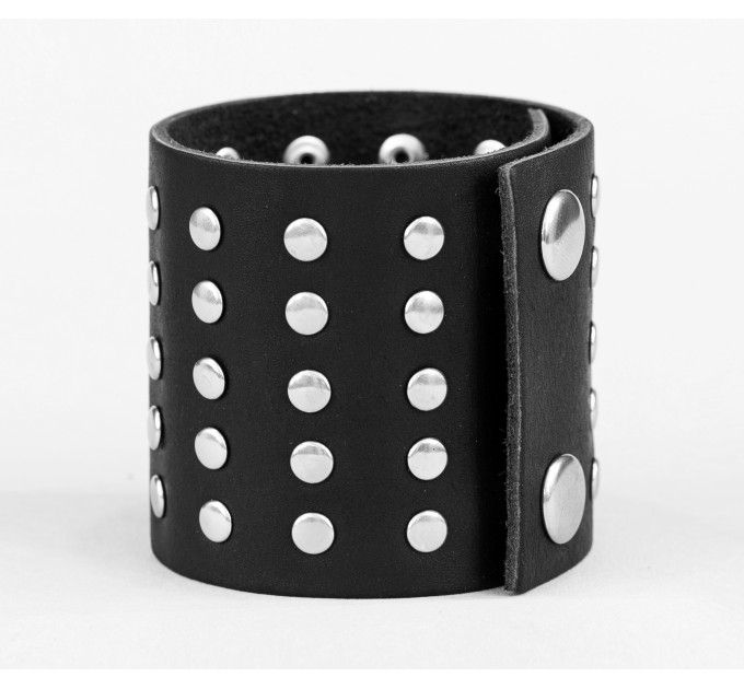 Leather cuff bracelet for men or women, code 4607