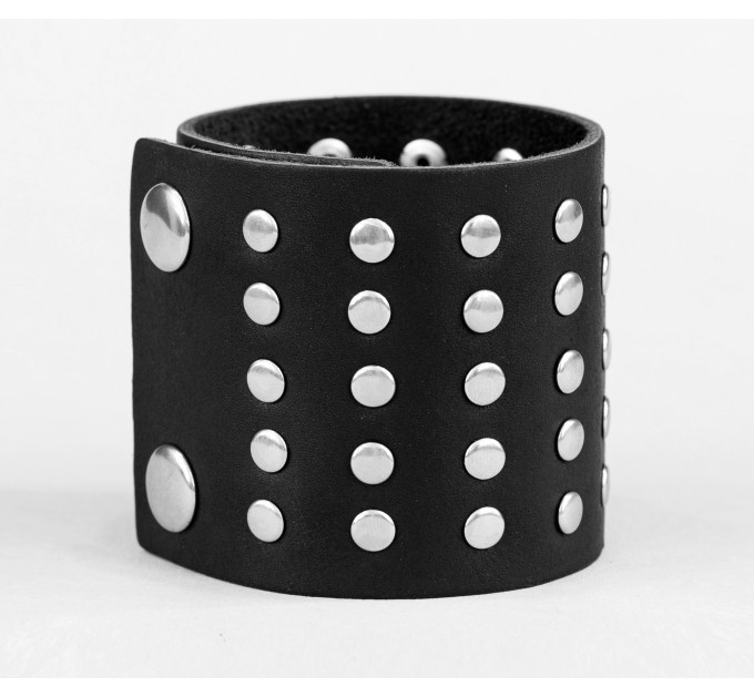 Leather cuff bracelet for men or women, code 4607