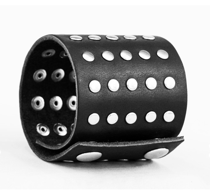 Leather cuff bracelet for men or women, code 4607