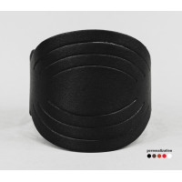 Leather cuff bracelet for men or women, code 4608