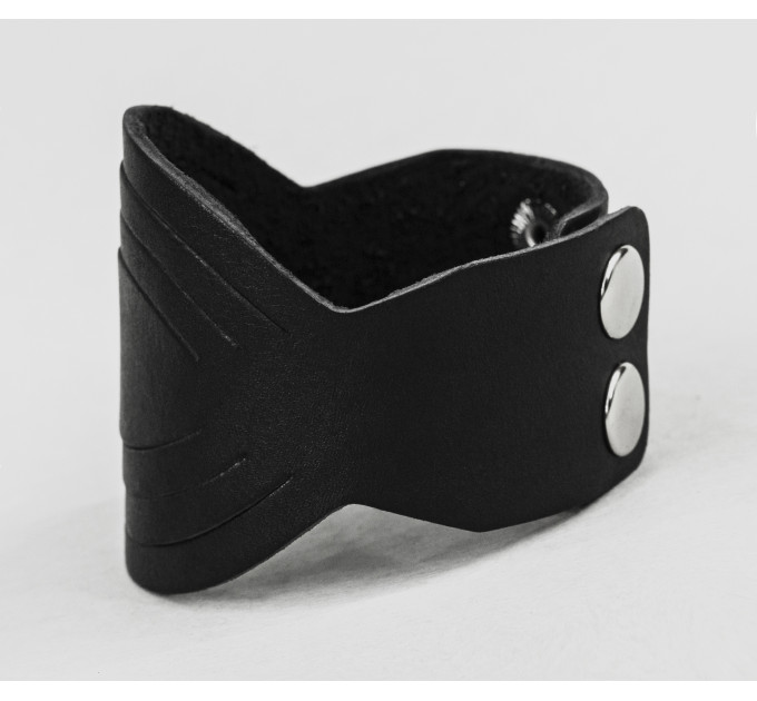 Leather cuff bracelet for men or women, code 4608