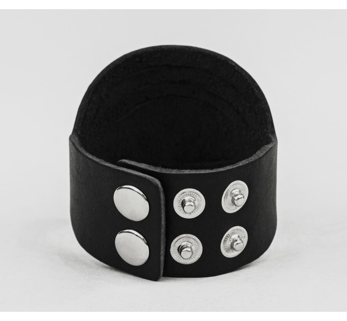 Leather cuff bracelet for men or women, code 4608
