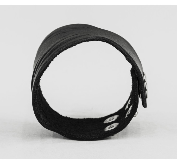 Leather cuff bracelet for men or women, code 4608