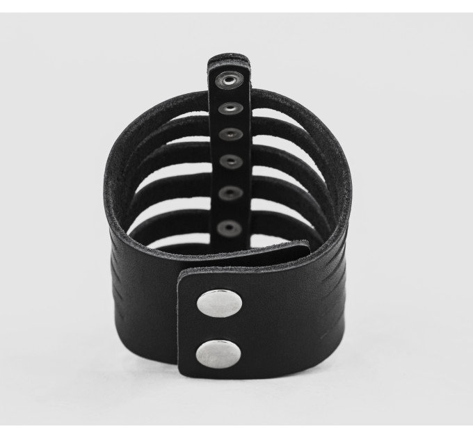 Leather cuff bracelet for men or women, code 4610